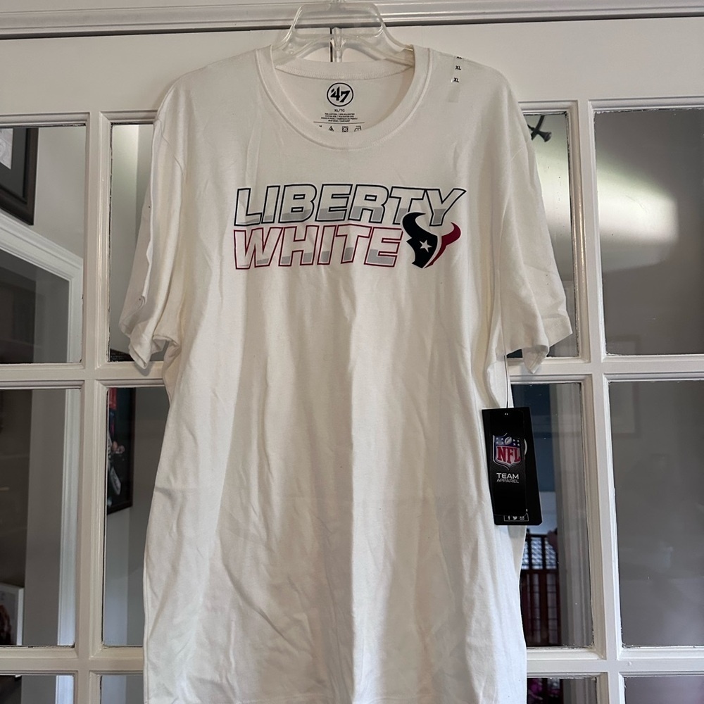 Houston Texans Liberty White‎ Short Sleeve Tee